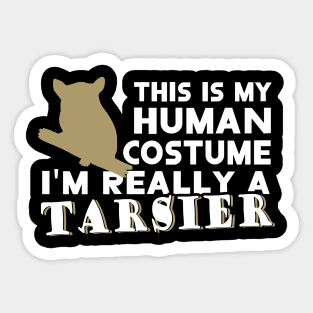 human costume tarsier cute tarsier monkey Sticker